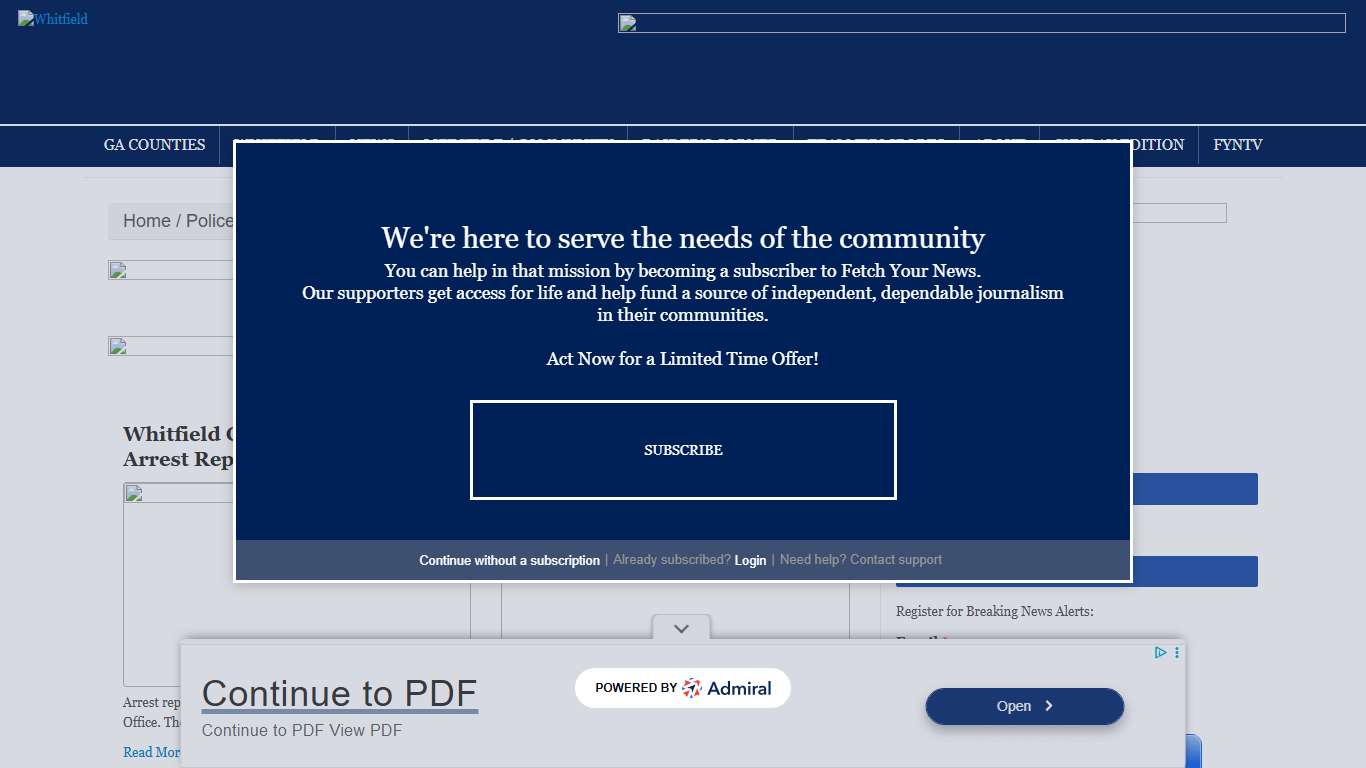 Arrest Reports Archives - WhitfieldWhitfield